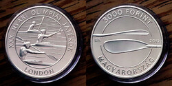 V 7221 Magyarország ezüst 3000 forint 2012 XXX. Nyári Olimpiai Játékok, 2012 London Proof