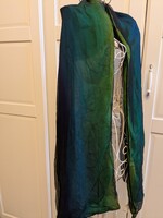 100% silk scarf, stole, particularly eye-catching, nice piece.