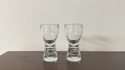 Unicum üveg feles poharak 2db