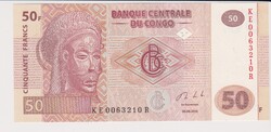 Kongó 50 francs 2013 UNC