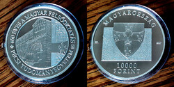 K 0946 Magyarország ezüst 10000 forint 2017 Pécsi Tudományegyetem Proof
