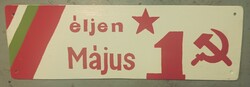 Éljen május 1 - lemeztábla