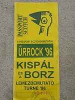 Belépüjegyek Kispál konvert, Miskolci Egyetemi Napok, Kossuth Mozi Miskolc