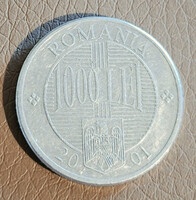 Románia 1000 Lej, 2001