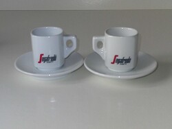 Segafredo porcelán kávés csésze + alj ( 2 db. csésze +2 db. alj )
