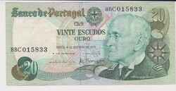Portugália 20 escudo 1978  VF+