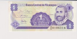 Nicaragua 1 centavo 1991 UNC
