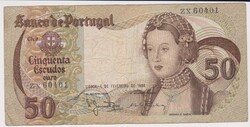 Portugália 50 escudo 1980  VF
