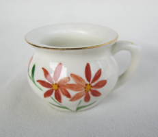 Aquincumi porcelán csupor virágos mini csésze bögre