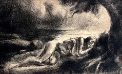 Emanuel Béla (1879-1976) Heverészés a fa árnyékában, 1928 /számlát adunk/