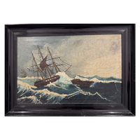 With unreadable marking - Ships at sea