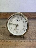-AX661- Junghans Trivox Silentic ébresztőóra mechanikus asztali óra régi német vekker retro óra