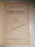 Dosztojevszkij, Fjodor Mihajlovics   A névtelen (Nyetocska Nyezvanova)