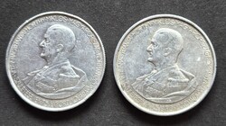 Horthy 5 Pengő 1943 alu 2db