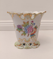 Hibátlan! Herendi porcelán Viktória mintás lapos barokk váza