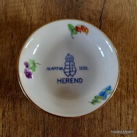 Antik Herendi címeres porcelán tálka