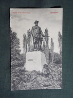 Képeslap,Budapest,Rudolf trónörökös szobor látkép,Divald Károly Budapest kiadás,1910-