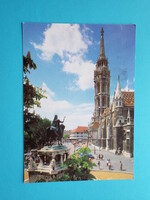 Képeslap (6) - Budapest - Látkép a Mátyás-templommal 1980-as évek - (Foto: Ráfael Csaba)