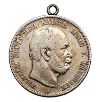 Poroszország I. Vilmos 5 Márka 1876 A 27,54g Ag900