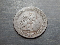 Spanyol 5 centimos 1870