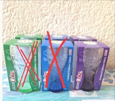 Coca Cola üveg pohár lila