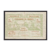 Francia Indokína,5 francs 1943 - Új-Kaledónia F