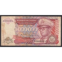 Zaire,1.000.000 zaires 1992 F