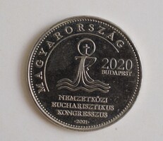 50 forint , Eucharisztikus Kongresszus Budapest 2020 , emlékérme , 2021 Magyarország , 31.