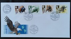 F4449-52d / 1998 Földrészek állatai - Amerika bélyegsor FDC-n plusz emlékbélyegzővel