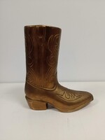 Vintage Réz Western csizma váza