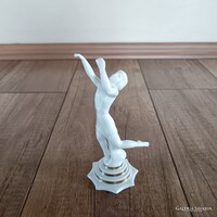 Antik Hutschenreuther porcelán art deco lány figura