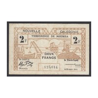 Francia Indokína,2 francs 1943 - Új-Kaledónia F
