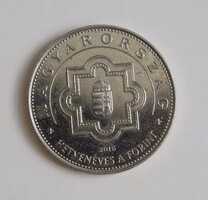 50 forint , Hetvenéves a Forint , emlékérme , pénz , érme , 2016 Magyarország , 40.