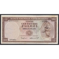 Timor,100 escudos 1963 aUNC