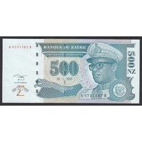 Zaire,500 zaires 1995 UNC