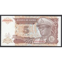 Zaire,5 zaires 1993 UNC