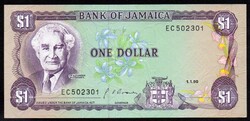 Jamaica 1 dollár UNC 1990