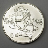 Magyarország,500 forint 1989 - Albertville téli Olimpia UNC ezüst 28g900