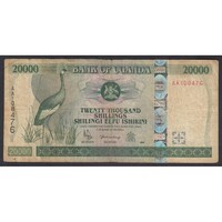 Uganda,20000 shillings 1999 VG