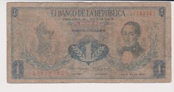 Kolumbia 1 peso 1967 G