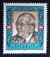 A1906 / Ausztria 1987 Dekar Helmer - politikus bélyeg postatiszta