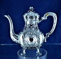 BEAUTIFUL ANTIQUE SILVER PITCHER, HANAU, CA. 1890!!!