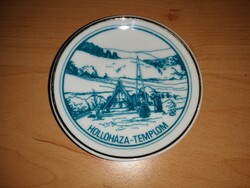 Hollóháza-templom feliratos  Hollóházi porcelán dísz tálka