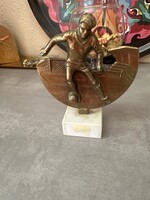 Bronz futbal trófea