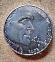 USA  5 cent bölényes 2005 (S34)