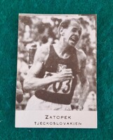 Emil Zatopek régi kártya