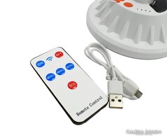 V61 napelem + RC 60 LED-ek UFO újratölthető fény háztartási vészhelyzeti kültéri kemping lámpa