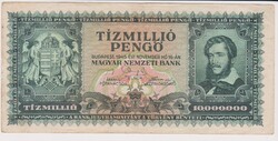 Magyarország 10.000.000 pengő 1945  VF