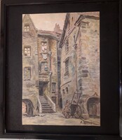 German Village with Hitler Marking