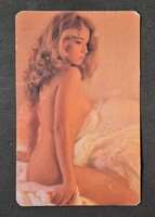 Női akt erotikus kártyanaptár 1987